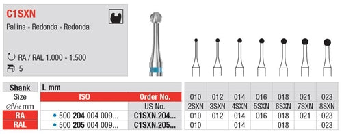 C1SXN - Round TC Bur