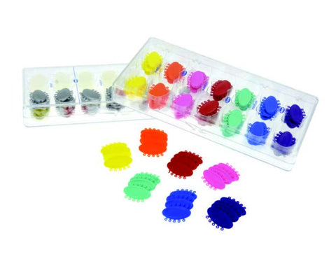 Elastic Ligature Kit Silver and Transparent Mini Modules