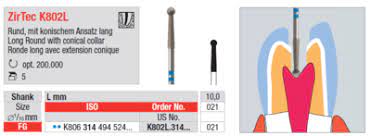 ZirTec K802L - Long Round with Conical Collar